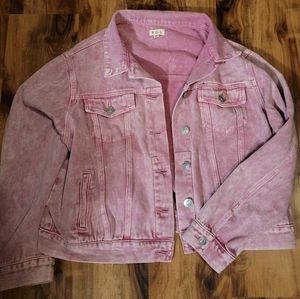 Pink Denim Jacket